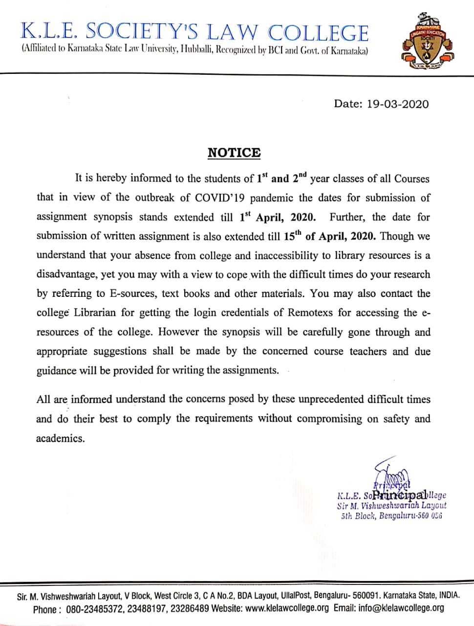 notice of assignment law